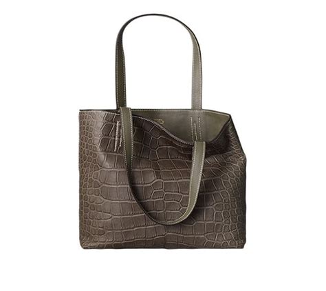 hermes double sens croco chiffon 45 cm bag